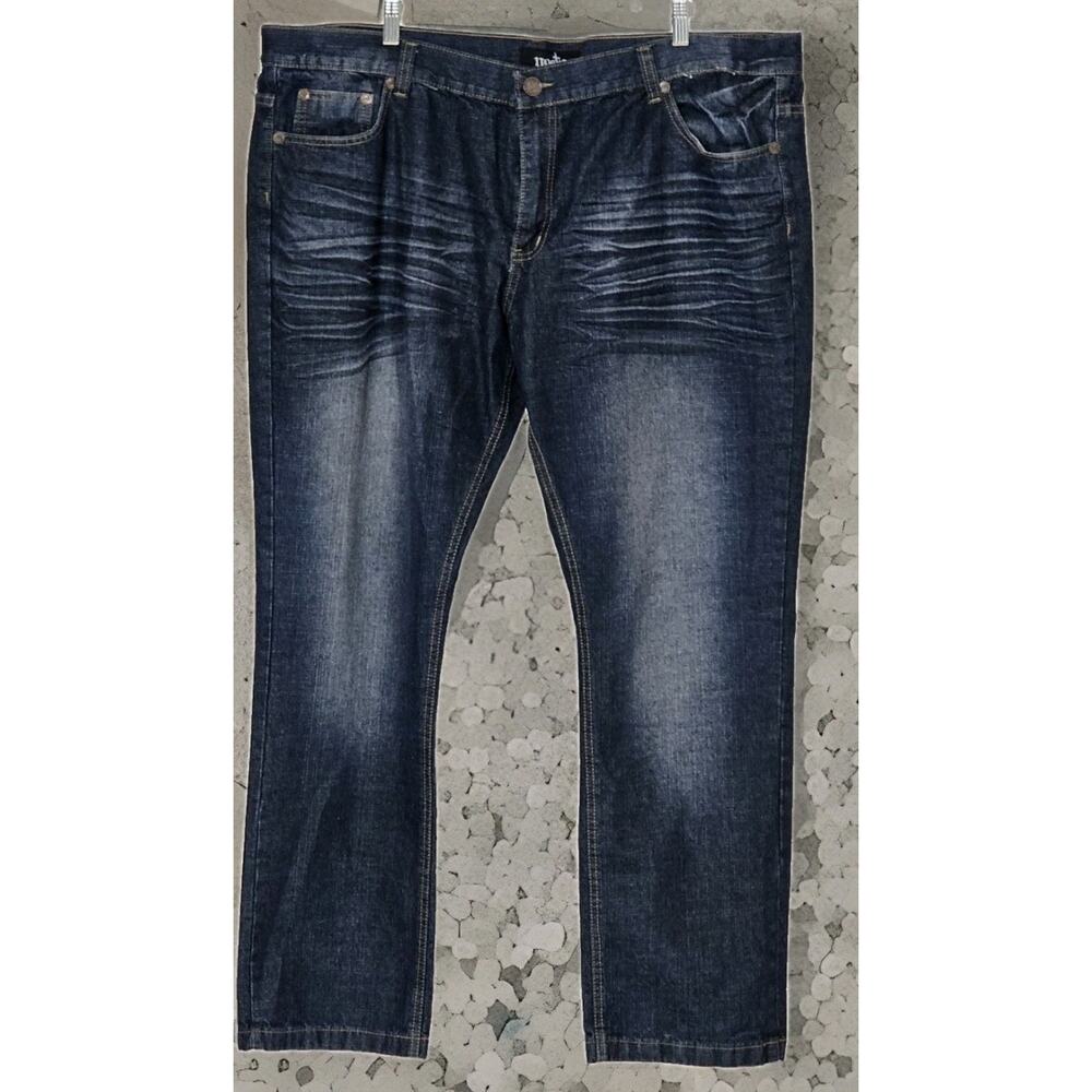 Nostic Vintage Men's Jeans W46xL33 Dark Wash Denim Grunge Skater 90s Streetwear